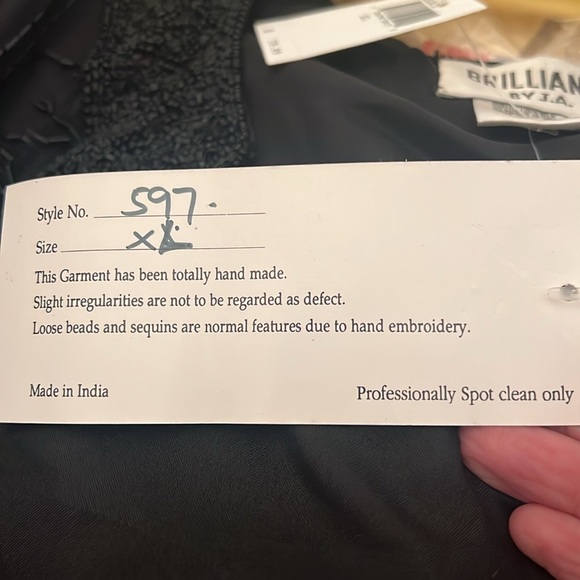 Beautiful NEW WITH TAGS Beaded Jacket XL Brilliante by JA - Picture 4 of 4